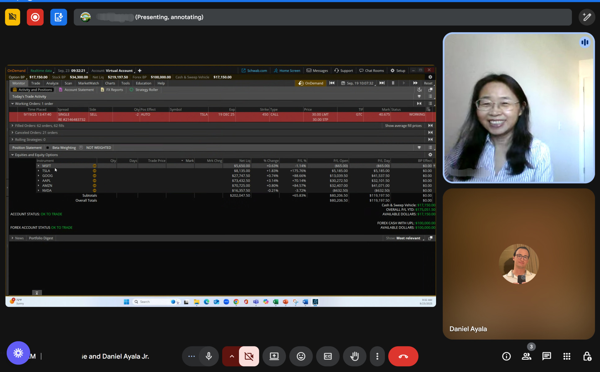 Trading Platform - Results